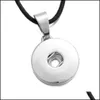 Подвесные ожерелья подвески ювелирные изделия Sier Lated 18 -миллиметровый ожерелье для защелк