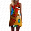 XXXH Женщины 3D -печатное платье новинка юбки сексуальные винтажные художественные печатные изготовления летняя бого повседневная вечеринка Элегантная Es Streetwear 220713