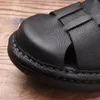 Sandales de haute qualité pour hommes évider pêcheur Rome Style hommes d'affaires Mature été plage chaussures cheville-WrapSandals