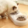 3 In1ペット犬猫ダブルボウル食品水フィーダーコンテナディスペンサー飲用製品ボウル猫のボウルや飲酒者のためのボウル220323