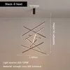 Stair LED Pendant Lamp Simple Modern High-Rise Empty Living Room Creative Personality Long Line Lamp Chandelier for Villa Hall