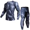 T-shirts voor heren camouflage tracksuit heren passen compressie sportkleding winter sportpakken joggen jogging ondergoed rashgard mannelijke basislaag