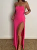 Grünes Maxikleid für Frauen, sexy Halter, rückenfrei, dünne Kleider, Sommer, weibliche Mode, langes Club-Partykleid, Strand-Outfits 220511