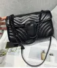 Black Chain Woman Bag Handbag Purse Original Genuine Leather High Quality Women Messenger cross body chain