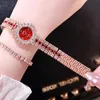 Polshorloges Style -Sling Watch Chain Full Diamond vrouwelijke mode casual starry sky watchwristwatches