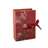 5 stcs boek vorm candy es creatieve papieren zakken diy cadeau voor kerst bruiloft verjaardagsfeestje decoraties doos met lint 220705
