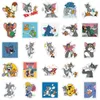 50Pcs/Lot Tom and Jerry Sticker Cats and Mouse 90s Art Print Home Decor Wall Notebook Phone Luggage Laptop Bicycle Scrapbooking Album Decals Stickers