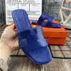 Pretty Womens Summer Sandals Beach Slide Slippers Crocodile Skin Leather Flip Flops Sexy Heels Ladies Sandali Fashion Designs Orange Scuffs Shoes With Box