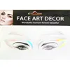 Decorazioni artistiche per il viso Nuovi adesivi per gli occhi per il trucco color arcobaleno Adesivi per eyeliner per trucco decorativo per il viso laser Adesivi per tatuaggi per feste da donna