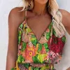 Neuer stilvoller bedruckter Rock, angenehm zu tragen, feine Verarbeitung, kurzes Damen-Sling-Kleid aus Polyester für den Strand im Freien, V-Ausschnitt-Kleid L220705