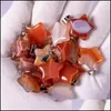 Bedels Natuurlijke Kristal Opaal Rozenkwarts Tijgersoog Steen Ster Vorm Hanger Voor Diy Oorbellen Ketting Sieraden Maken Nanashop Dhybi