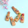 5pcs Dollouse Miniature Resin Mini Coffee Bottle Bottles Finque Play Kitchen Food for Blyth Barbies 16 Doll Miniature Toys 220725