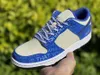 Najnowszy autentyczny DK Low Jackie Robinson Men Buty Sneakers Racer Blue Coconut Dnnk Outdoor Sport z oryginalnym pudełkiem US4-12