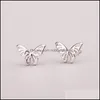 Charm Earrings Jewelry Fancy Anti-Allergic Simple Dign 925 Sterling Sier Stud For Girls Drop Delivery 2021 Hjt5F
