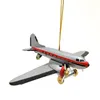 1 pc Vintage Rétro Avion Collection Tin Jouets Classique Clockwork Wind Up Ornement De Noël Jouets pour Adultes Enfants Collection Cadeau 220329