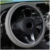 Car Steering Wheel Leather Braid Cover For Fiat Fiorino 595 500 500S Toro Fullback Aegea 500X Argo 500L 124 695 FCC4 500e J220808