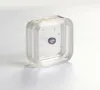 100PCS 55x55mm Transparent Floating Display Case Earring Gems Ring Jewelry Suspension Packaging Box PET Membrane Stand Holder GG02L