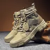 Autumn Military Camouflage Desert Boots Hightop Sneakers Nonslip Work Shoes For Men Buty Robocze Meskie 220810