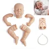 RSG 20 inch DIY Blank Reborn Baby Doll Parts Sleeping Loulou Unpainted Unfinished Doll Parts Baby Unfinished Vinyl Kit AA220325