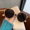 OLOEY Fashion Style Allmatch Personalized Round Ins Trend Candy Color Big Frame Sunglasses 220620