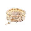 Bangle Stackable Bead Bracelets Ladies Mens Stretch Multilayer Bracelet Set Multicolor Jewelry Bridesmaid BoxBangle Inte22