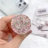 Держатель кронштейна сотового телефона Универсальный Quicksand Glitter Расширение держателя смартфона для iPhone XS 8 7 6 плюс сокет