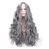 Smoke Gray Wig Fluffy Mid-Length Long Bangs Cosplay Long Curly Hair