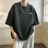 Privathinker Fashion Men Tshirts Threedimensional Letter Short Sleeve Women Tops Casual Male Summer Tee Shirts 220614