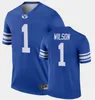 Byu pumas 1 Zach Wilson Football Jerseys 77 Chandon Herring 25 Tyler Allgeier 5 Dax Milne 16 Baylor Romney 4 Troy Warner Homens Personalizados Mulheres Jersey