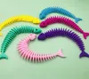 Fidget leksaker fisk benform squish armband silikon pressar armband utbildning dekomprimering leksak för barn specialbehov autism drag
