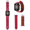 Sangles intelligentes pour Apple Watch Apple bracelet de montre en cuir montres chaîne marque bracelet ceinture accessoires 1 2 3 4 5 6 SE bracelet 38 40 42 44 MM