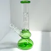 Glazen bongs waterpijpen bubbler met kleurrijke armboom perc waterpijp diffuse downsysteem met 14 mm gewricht willekeurige stijl kleur