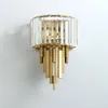 Wall Lamp Luxury Crystal Gold Bedroom Bedside Lamps New Sconce Living Room Decoration Light Fixture Home Decor Parlor Wall Lights