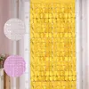 Party Decoration Square Rain Curtain Background Cloth Birthday Decorations Shimmer Wall Backdrop Wedding Decor Sequin BackgroundParty