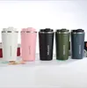 Gobelet à Double paroi isolé sous vide avec Logo personnalisé pour aller tasses à café réutilisables tasse à café en acier inoxydable réutilisable avec couvercle