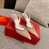tacchi firmati sandali da donna di alta qualità Red Bottoms Heels Diamond Dress scarpe da sposa