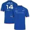 2022チームF1 Tシャツフォーミュラ1レーサーTシャツ夏のカジュアルポロシャツ新しいモータースポーツ特大トップレーシングチームロゴショートスリーブカスタム
