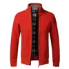 2020 Spring New Men's Jacket Slim Fit Stand Collar Jackets Men algodão sólido algodão espesso do suéter casual Men L220706