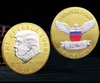 2020 Trump Commemorative Coin Silver Head Medal American 45th President Donald Craft Souvenir Gold Silver Metal Badge Collection Non-currenc