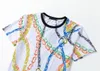 22SS High Qaulity Summer Mens Designers Tees T Shirts Fashion Casual Paren Korte mouwen T-shirt Comfortabele Paris Men T-shirts#48