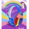 Kulaklıklı AH-806H Unicorn Cartoon Decompression Kablosuz Bluetooth Kulaklık Üreticisi Toptan