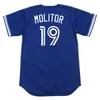 Toronto Vintage Baseball Jersey 19 FRED McGRIFF 1990 MOLITOR 21 ROGER CLEMENS 1997 22 JIMMY KEY 1987 FIELDER HENDERSON DELGADO WHITE UPSHAW 29 JESSE BARFIELD CARTER