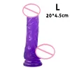 Erotic Soft Jelly Dildo Anal Butt Plug Realistic Penis Strong Suction Cup Dick Toy for Adult G-spot Orgasm sexy Toys Woman Beauty Items
