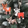 Juldekorationer färg trä älgform blommor material paket presentträd dekoration ornamentSchristmas