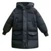 2022 Nieuwe Winter Fashion Kids Girls Jacket Kinderen plus dik fluwelen jas Grote maagdelijke lang warme jas voor koude winter J220718