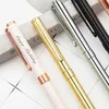 0,5 mm metalen balpen aangepaste advertentiebal pen voor school Student Stationery Office Supplies Lettering gegraveerde naam 220712