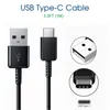 Typ C -kablar Snabbladdning USB C Laddning Kabel Datasynkronisering för Samsung Galaxy S20 S10 S9 Plus Android -smartphones