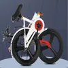 어린이 자전거 균형 자전거 18 인치 어린이 유모차 자전거 분리 가능한 빛나는 보조 휠을위한 어린이 유모차 자전거