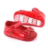 Enfants filles nœud papillon chaussures enfants premiers marcheurs Bebes Zapatos Ninas nouveau-né bébé tout-petits en cuir PU chaussures de berceau antidérapantes