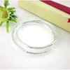 Bangle Factory Spot Direct Sales Silver Plated Bracelet Glossy Men And Women Fashion Ornaments Solid SilveBangle